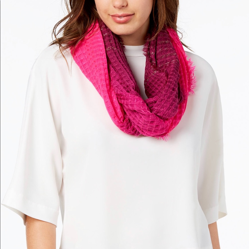 INC Ombré Waffle Knit Loop Scarf